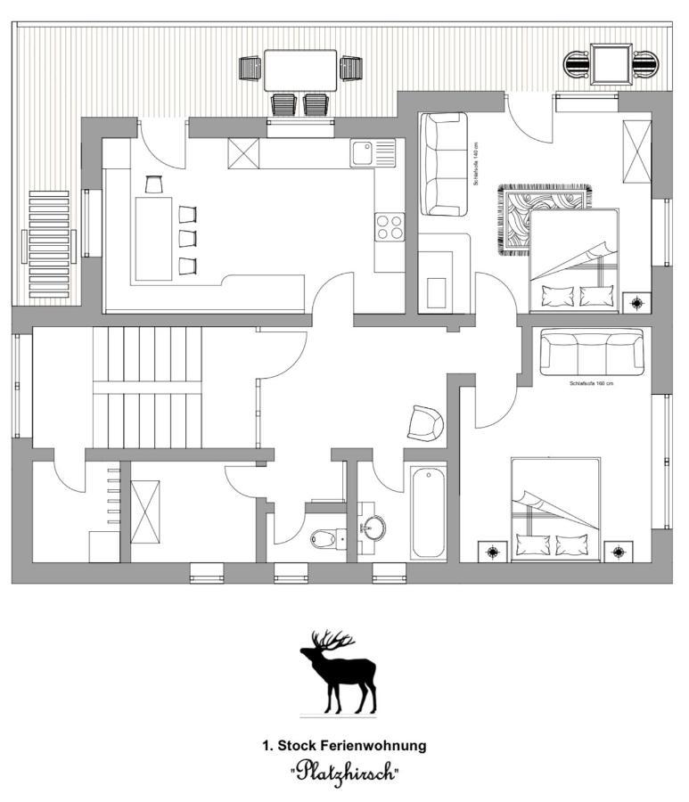 Ferienwohnung Platzhirsch Panorama View Balkon, Gartensauna, Garten, Grillplatz Stumm Zewnętrze zdjęcie