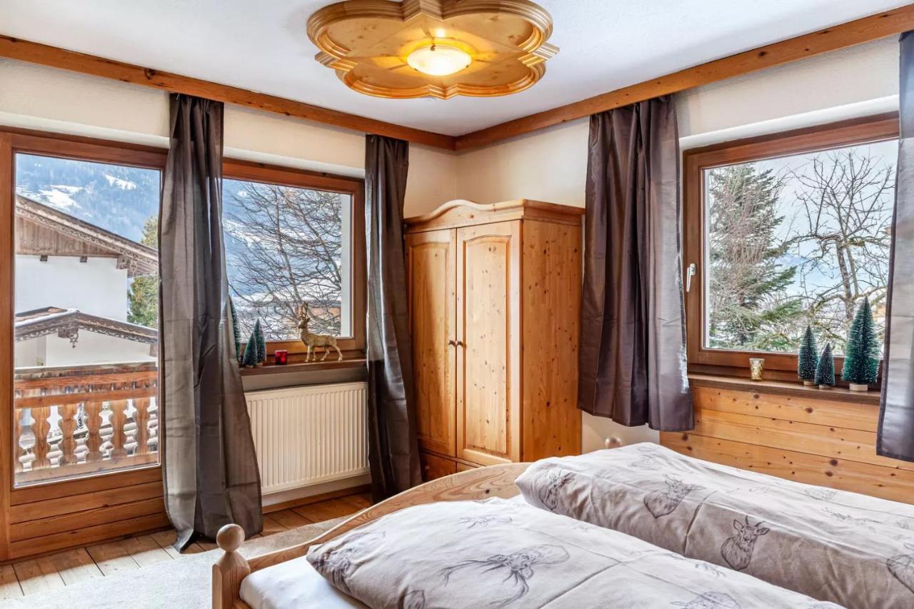 Ferienwohnung Platzhirsch Panorama View Balkon, Gartensauna, Garten, Grillplatz Stumm Zewnętrze zdjęcie