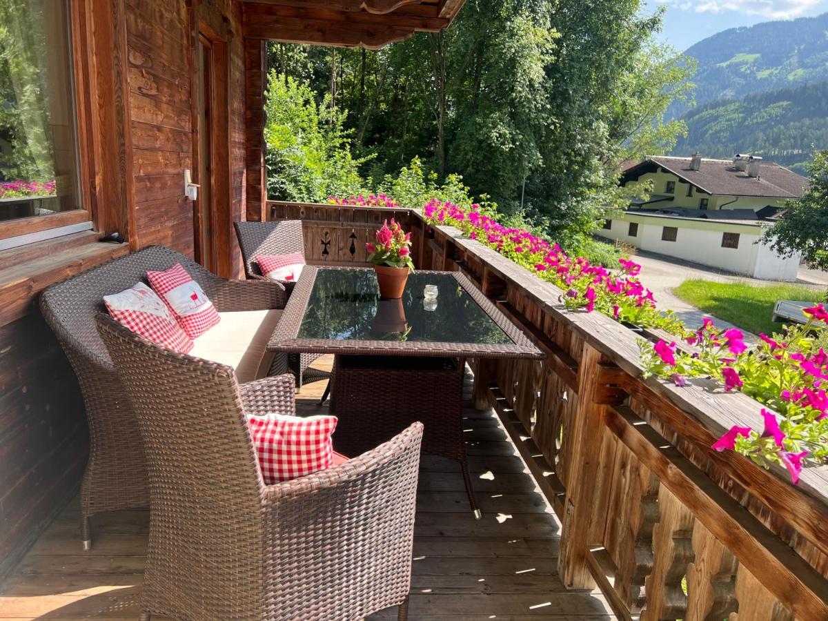 Ferienwohnung Platzhirsch Panorama View Balkon, Gartensauna, Garten, Grillplatz Stumm Zewnętrze zdjęcie