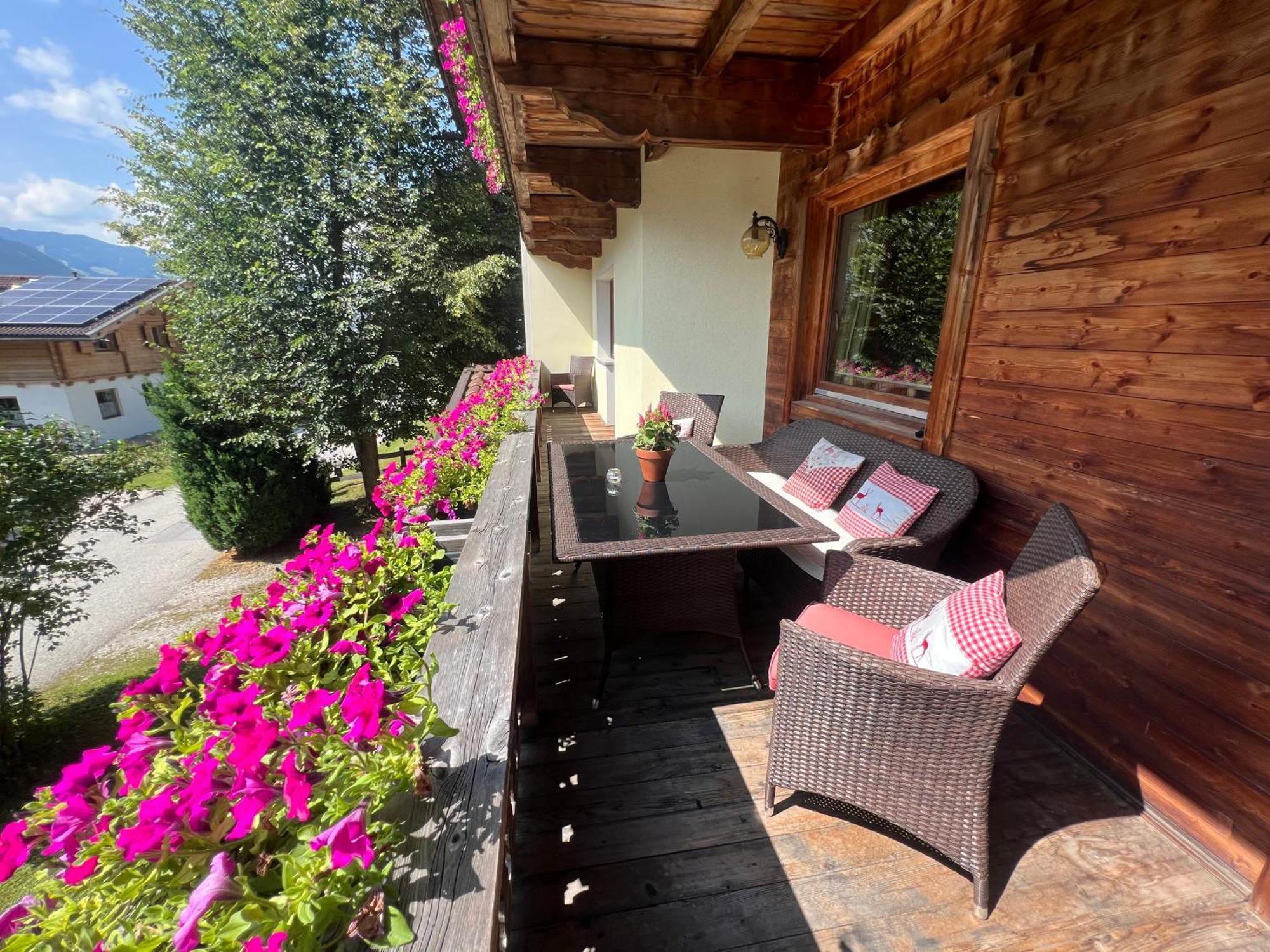 Ferienwohnung Platzhirsch Panorama View Balkon, Gartensauna, Garten, Grillplatz Stumm Zewnętrze zdjęcie